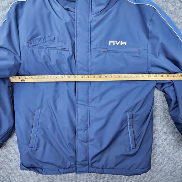 Hyundai Jacket Mens Extra Large Blue Factory Logo Puffer Coat Warm Korea 115 - Picture 5 of 8